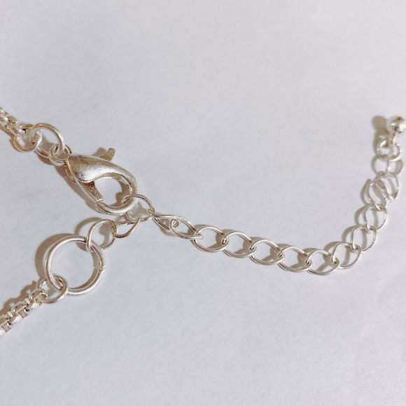 VTG Signed Carol Dauplaise Necklace Silver Tone Light Blue Feathers, Y2K Boho - Picture 8 of 9